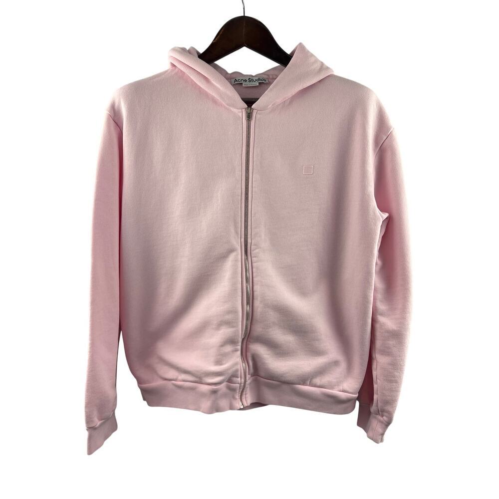 Women’s Acne Studios Large Bubblegum Pink Zip-Up Hoodie